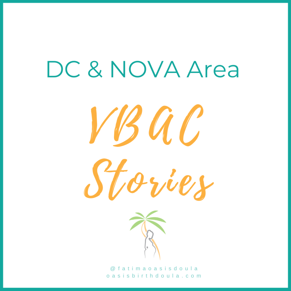 DC and NOVA Area VBAC Stories